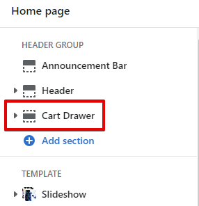 Cart drawer (Adding)